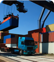 truck at port
